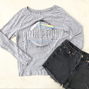 Pink Floyd Marled Distressed Grey Band T-shirt